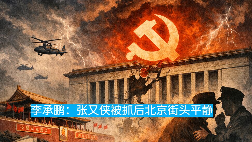 李承鹏：张又侠被抓后，朋友告诉我，北京大街小巷都很平静